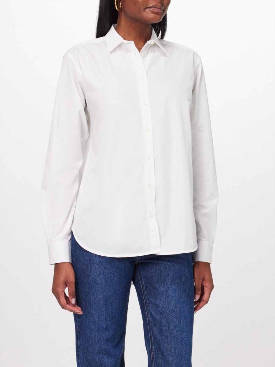 White - Shirt - Toteme - Matches Fashion GOOFASH