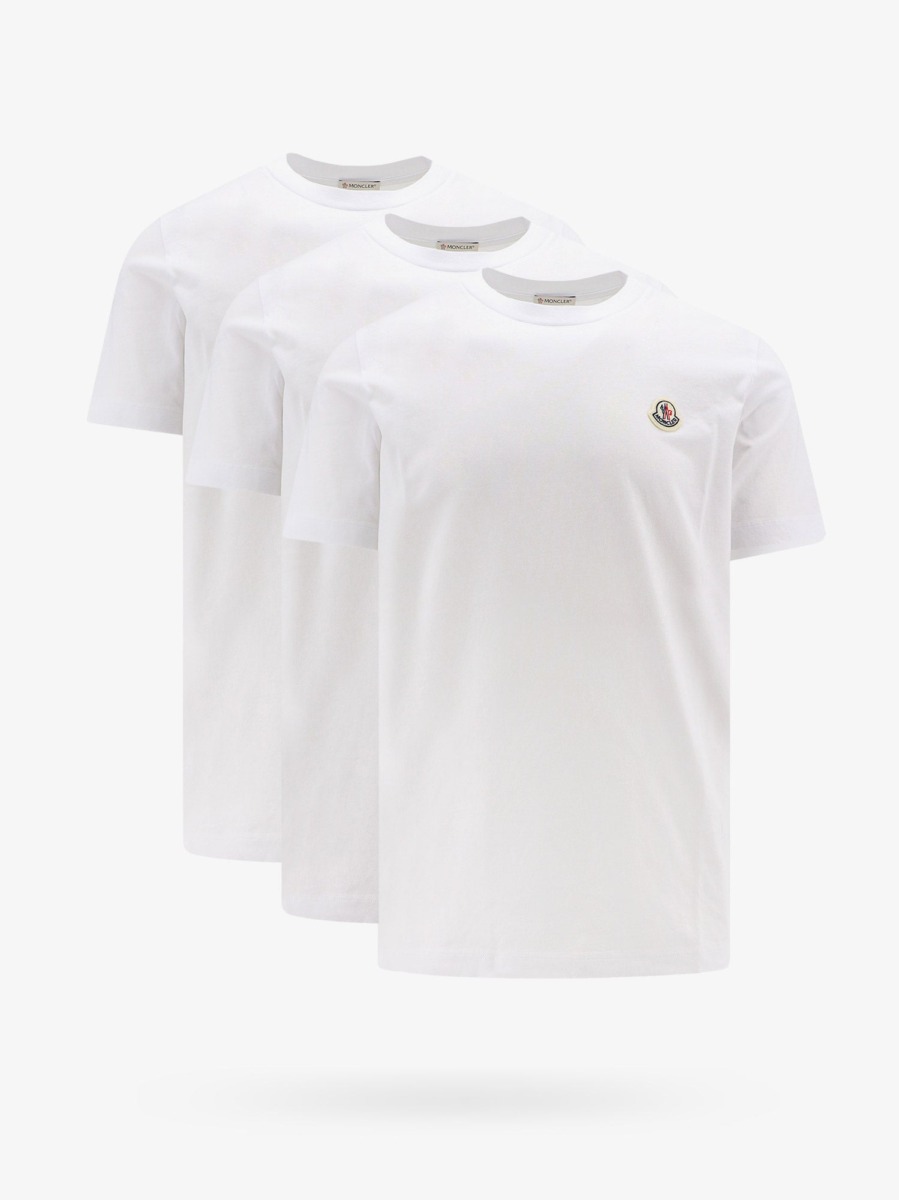 White T-Shirt Moncler Gents - Nugnes GOOFASH