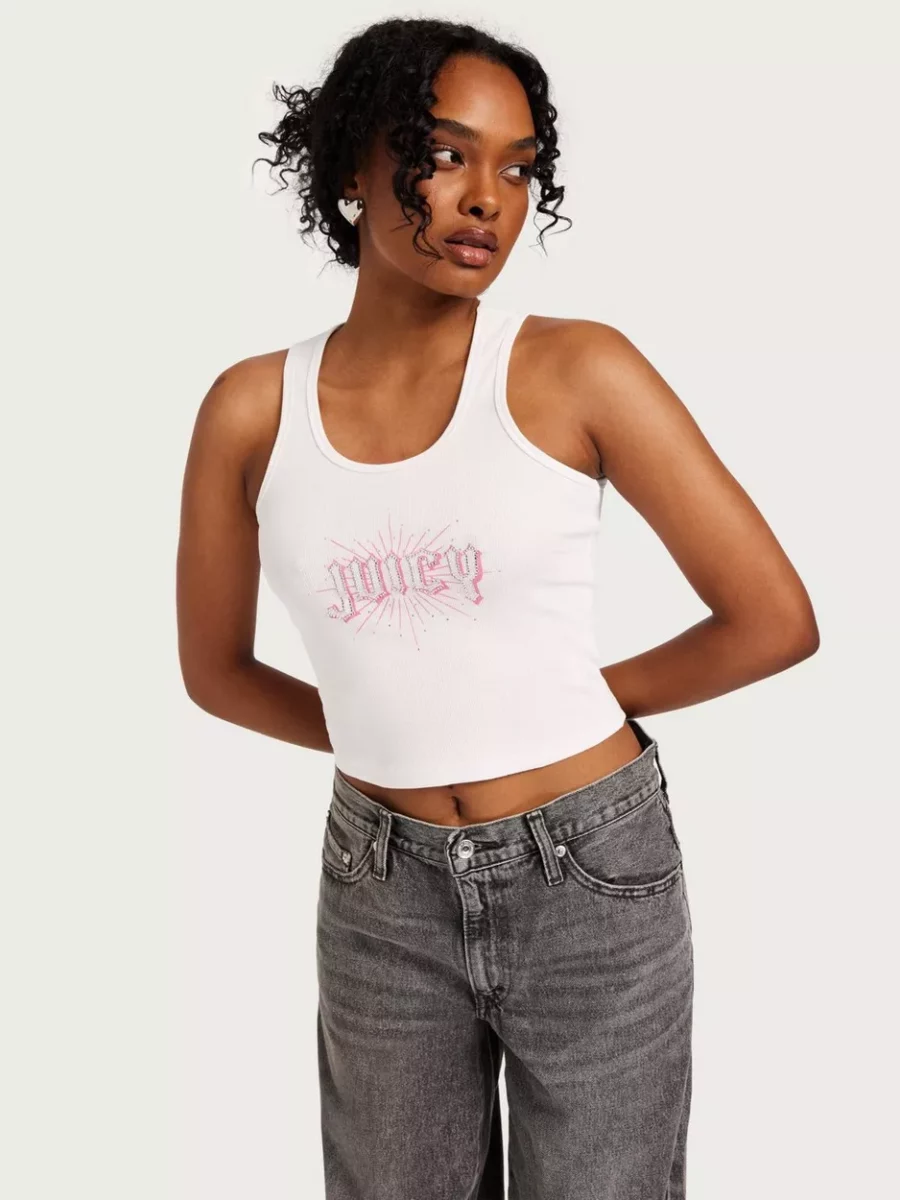 White Tank Top Nelly Juicy Couture Ladies GOOFASH