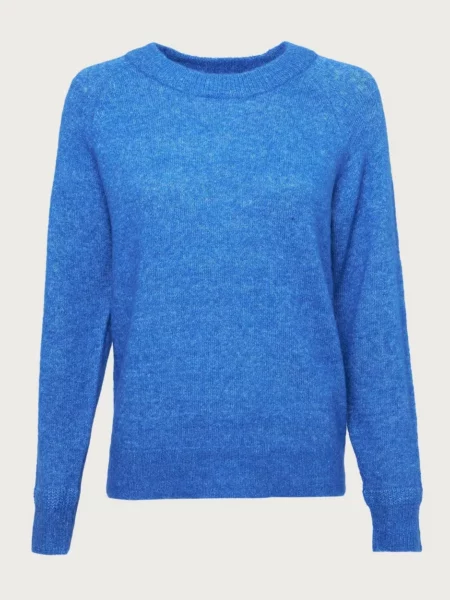 Woman Blue - Knitted Sweater - Selected - Nelly GOOFASH