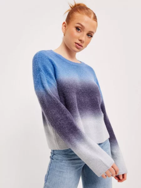 Woman Blue Knitted Sweater from Nelly GOOFASH