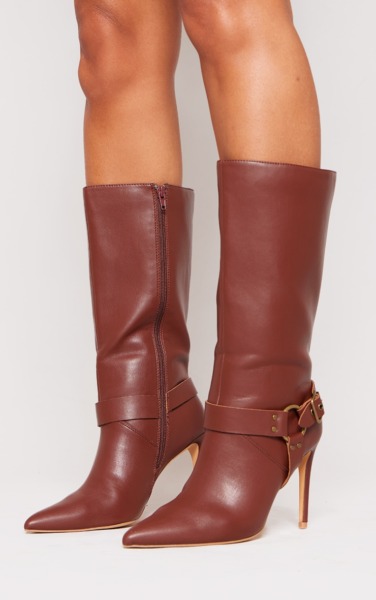 Woman Chocolate Ankle Boots - PrettyLittleThing GOOFASH