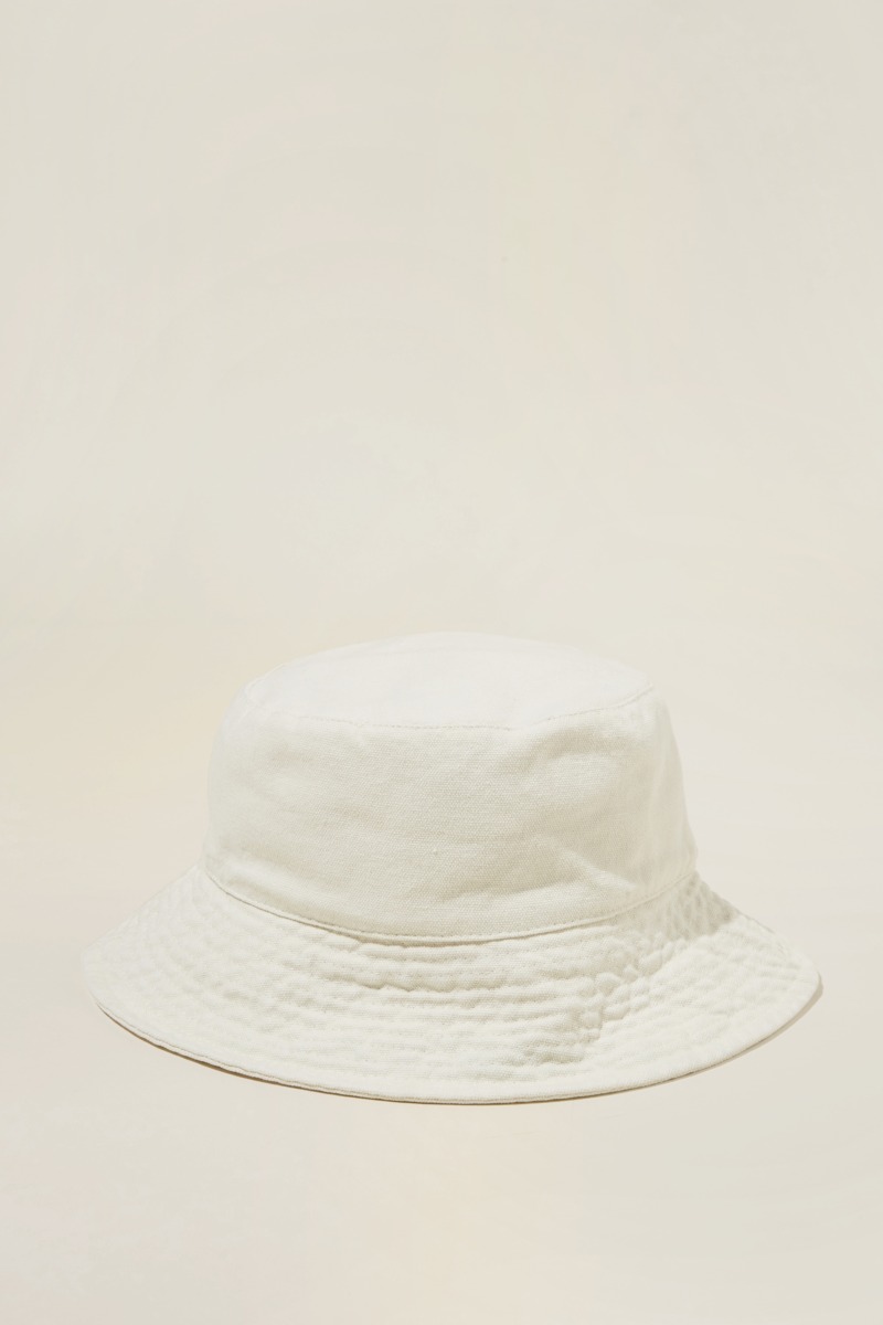 Woman Cream Bucket Hat from Cotton On GOOFASH