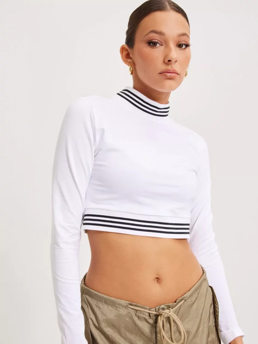 Woman Crop Top - White - Adidas - Nelly GOOFASH