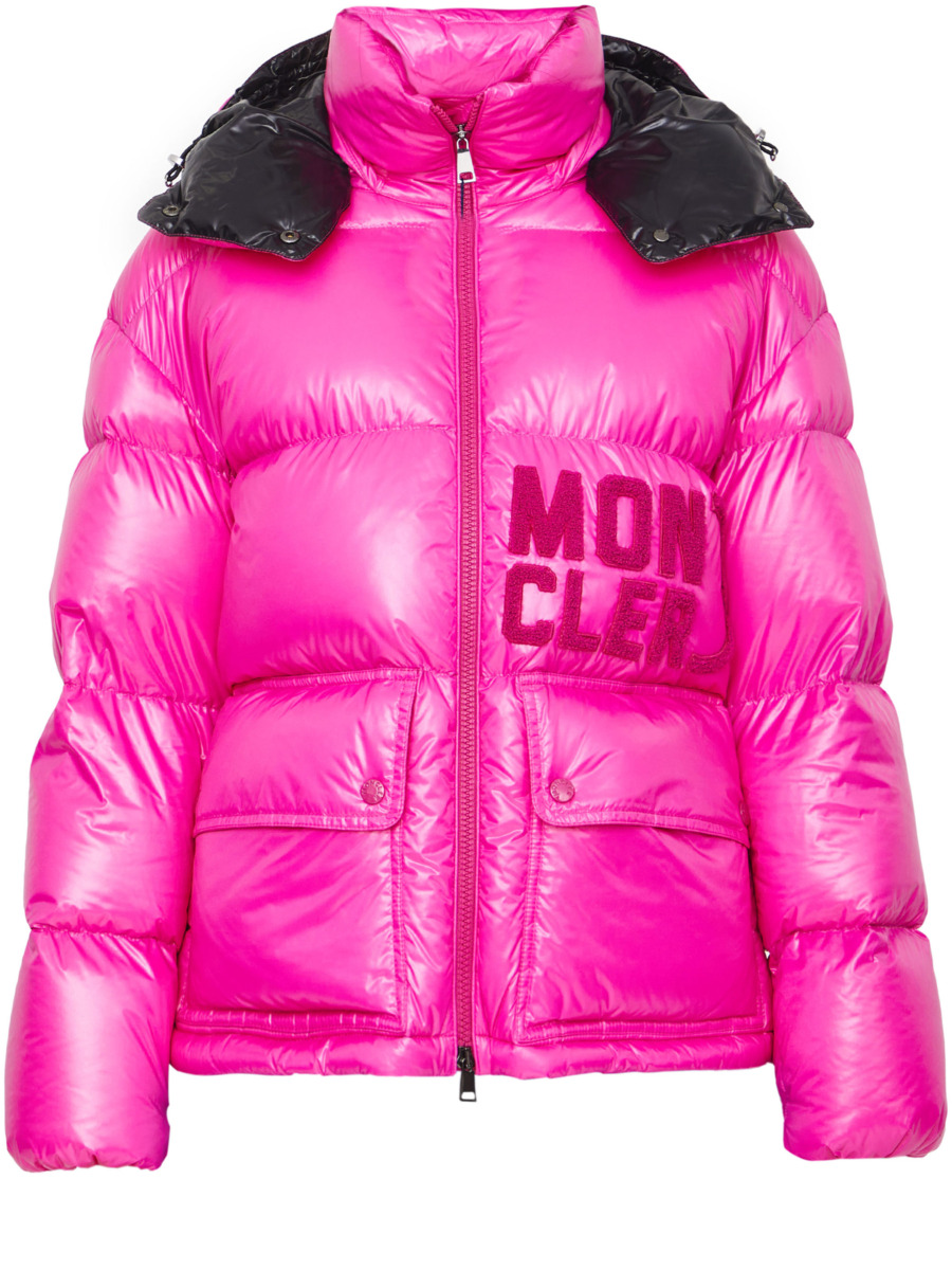 Woman Down Jacket in Pink Moncler - Leam GOOFASH