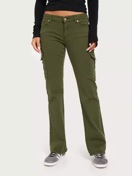 Woman Green Bootcut Jeans - Nelly - Abrand Jeans GOOFASH