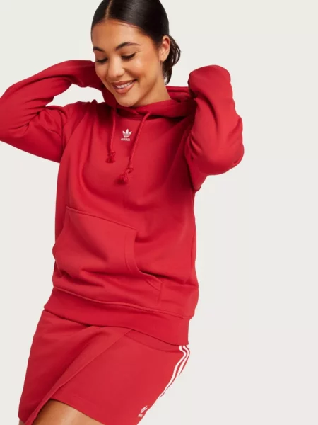 Woman Hoodie - Red - Nelly - Adidas GOOFASH