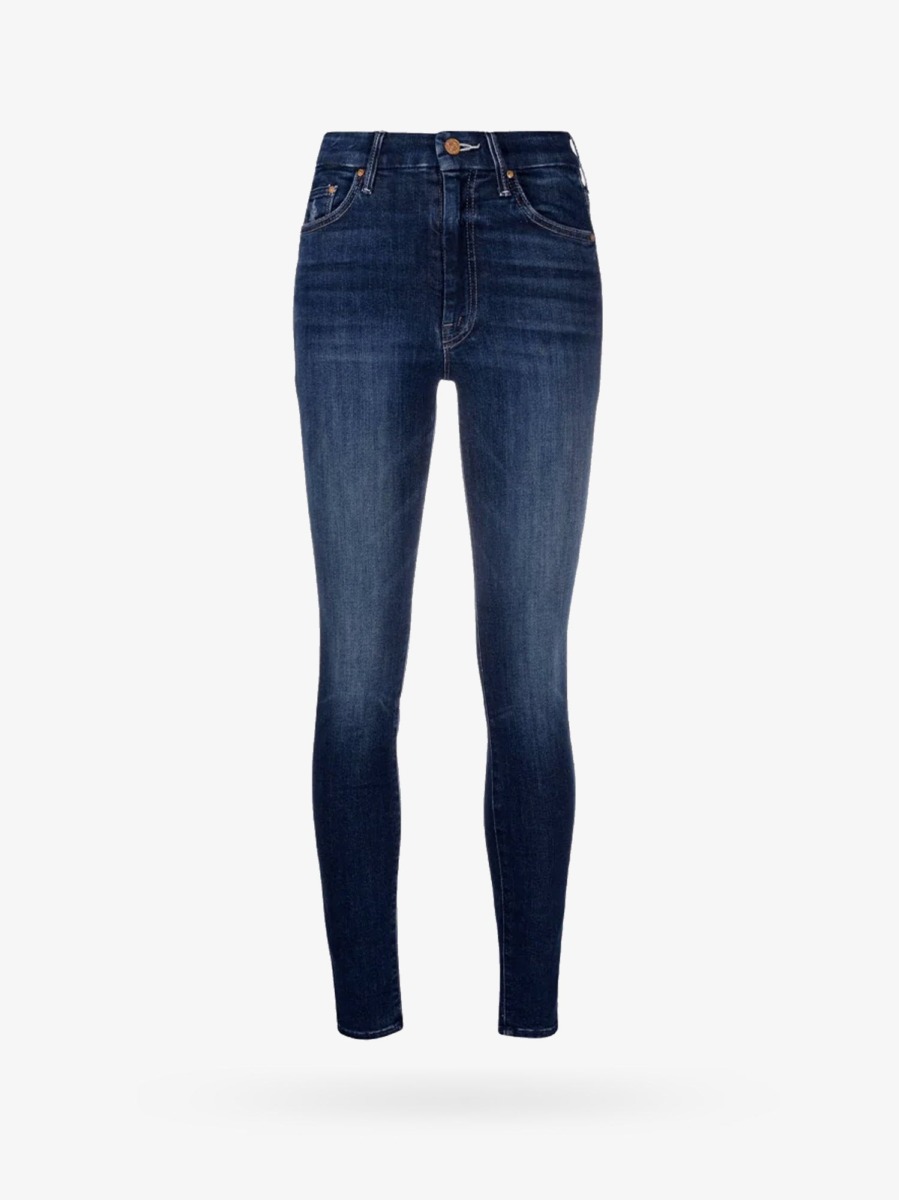 Woman Jeans in Blue Mother - Nugnes GOOFASH