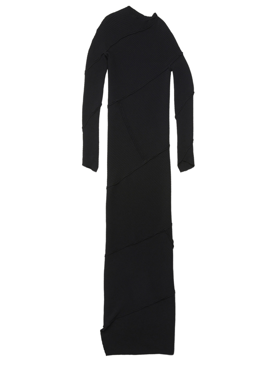 Woman Maxi Dress in Black Balenciaga Leam GOOFASH