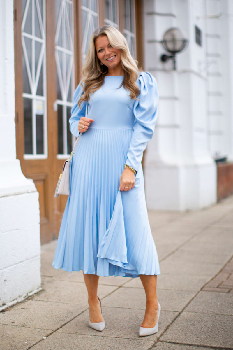 Woman Midi Dress Blue - Closet London GOOFASH