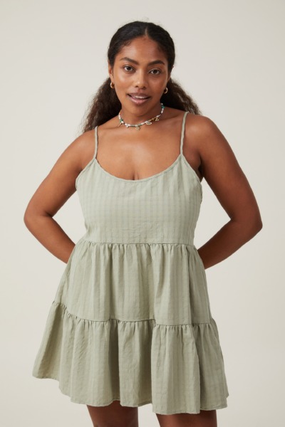 Woman Mini Dress in Green - Cotton On GOOFASH