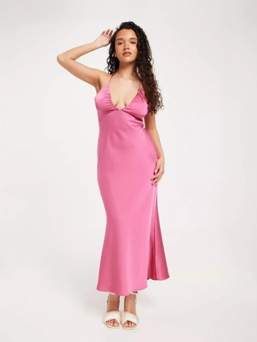 Woman Pink Dress by Nelly GOOFASH