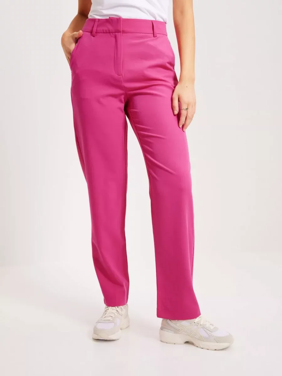 Woman Pink Trousers - Nelly GOOFASH