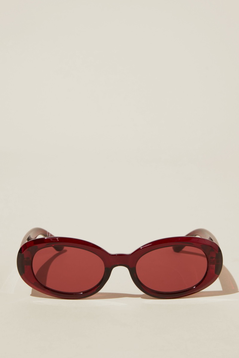 Woman Purple Round Sunglasses - Cotton On GOOFASH