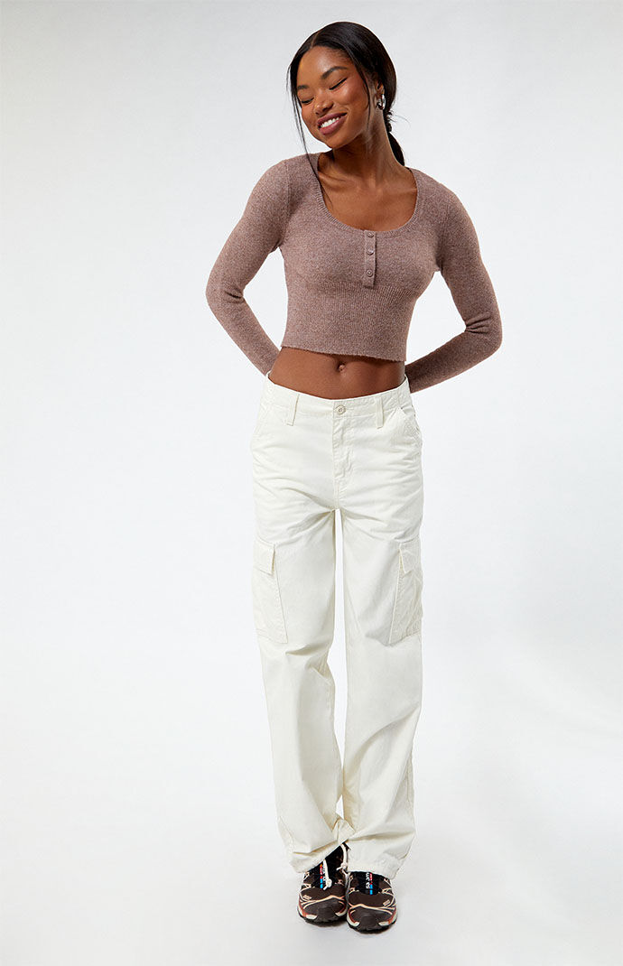 Woman Sweater Beige by Pacsun GOOFASH