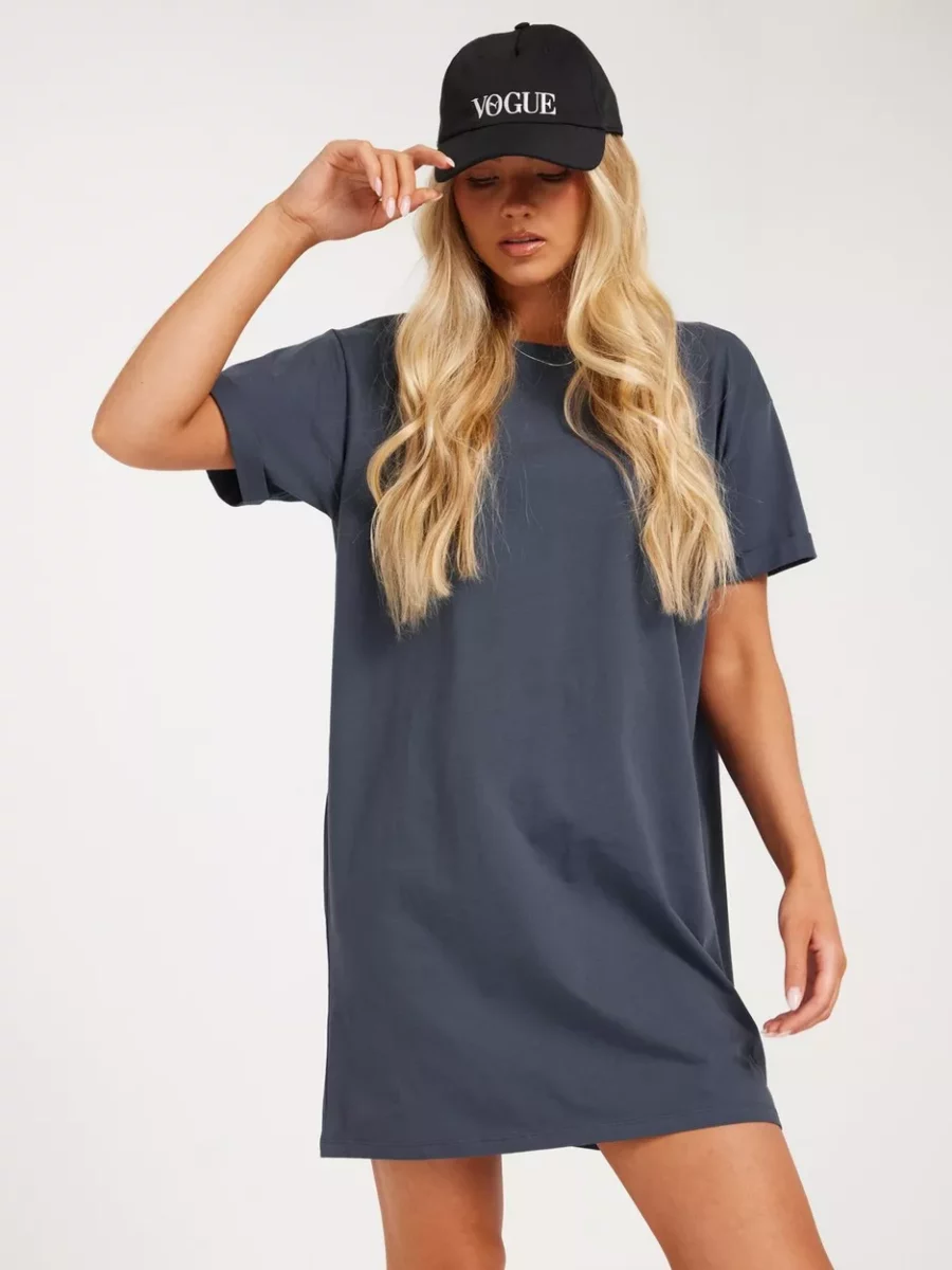 Woman T-Shirt Blue Nelly Pieces GOOFASH