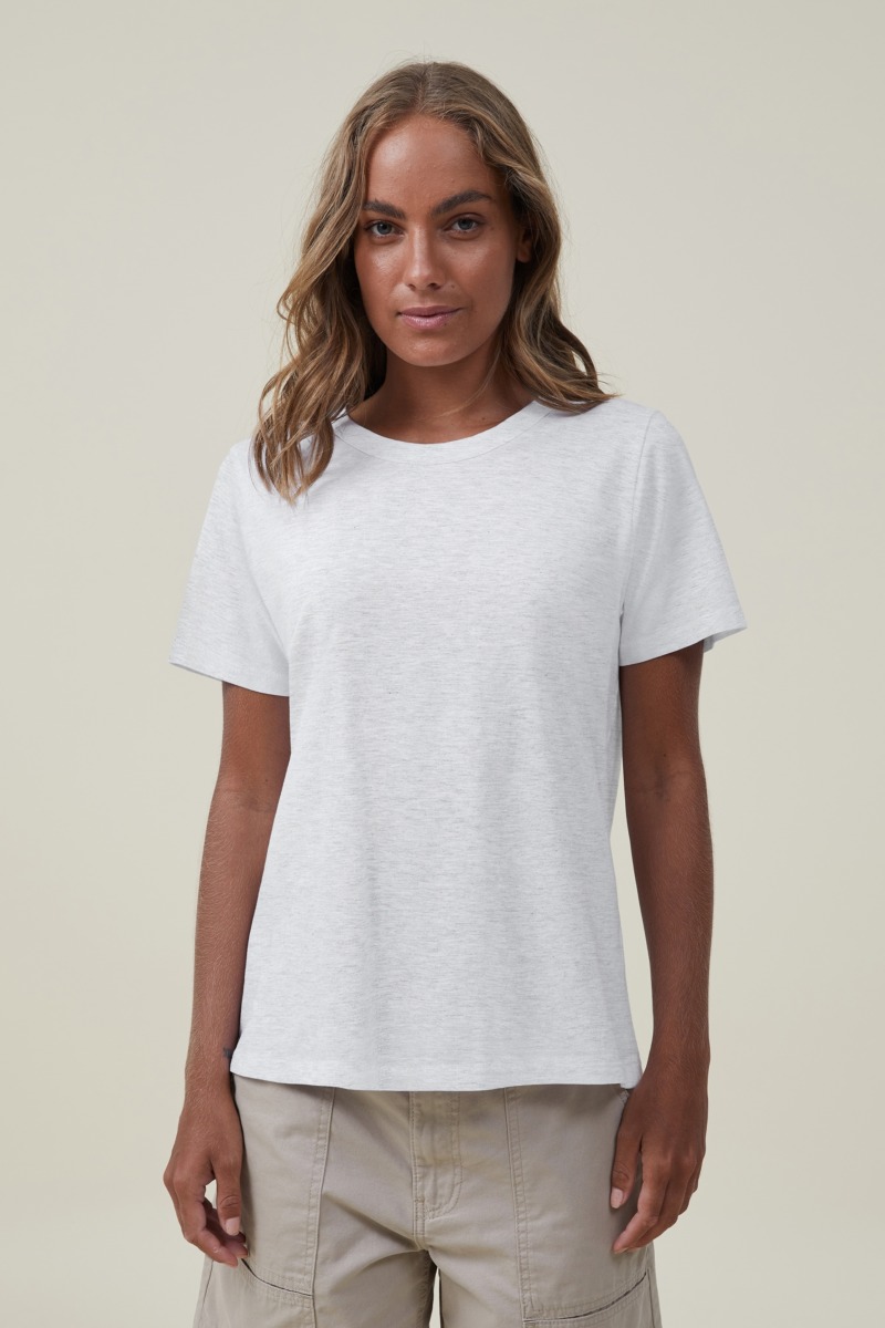 Woman T-Shirt Grey Cotton On GOOFASH