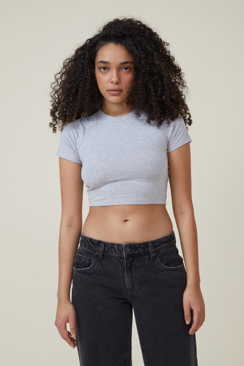 Woman T-Shirt Grey from Cotton On GOOFASH