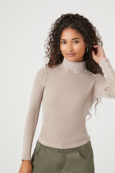 Woman Top Beige - Forever 21 GOOFASH