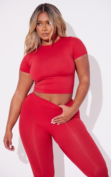 Woman Top - Red - PrettyLittleThing GOOFASH