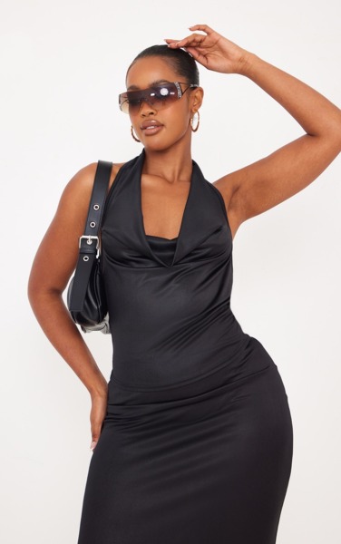 Woman Top in Black PrettyLittleThing GOOFASH