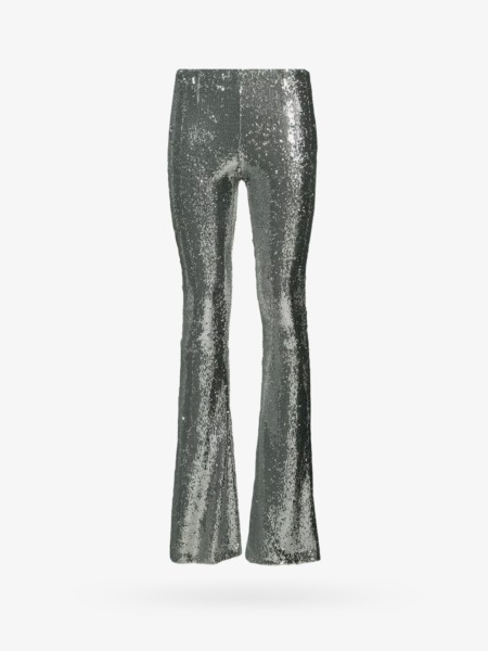 Woman Trousers in Silver Nugnes Philosophy Di Lorenzo Serafini GOOFASH