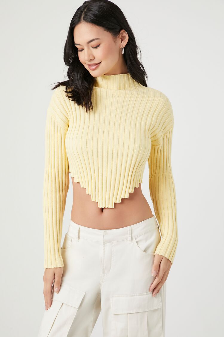 Woman Turtleneck in Yellow at Forever 21 GOOFASH