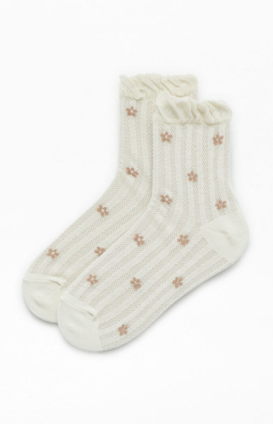 Woman White Socks from Pacsun GOOFASH