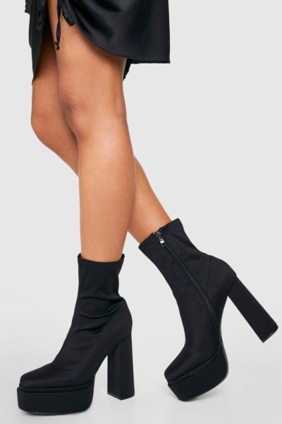 Women Ankle Boots Black - Boohoo GOOFASH