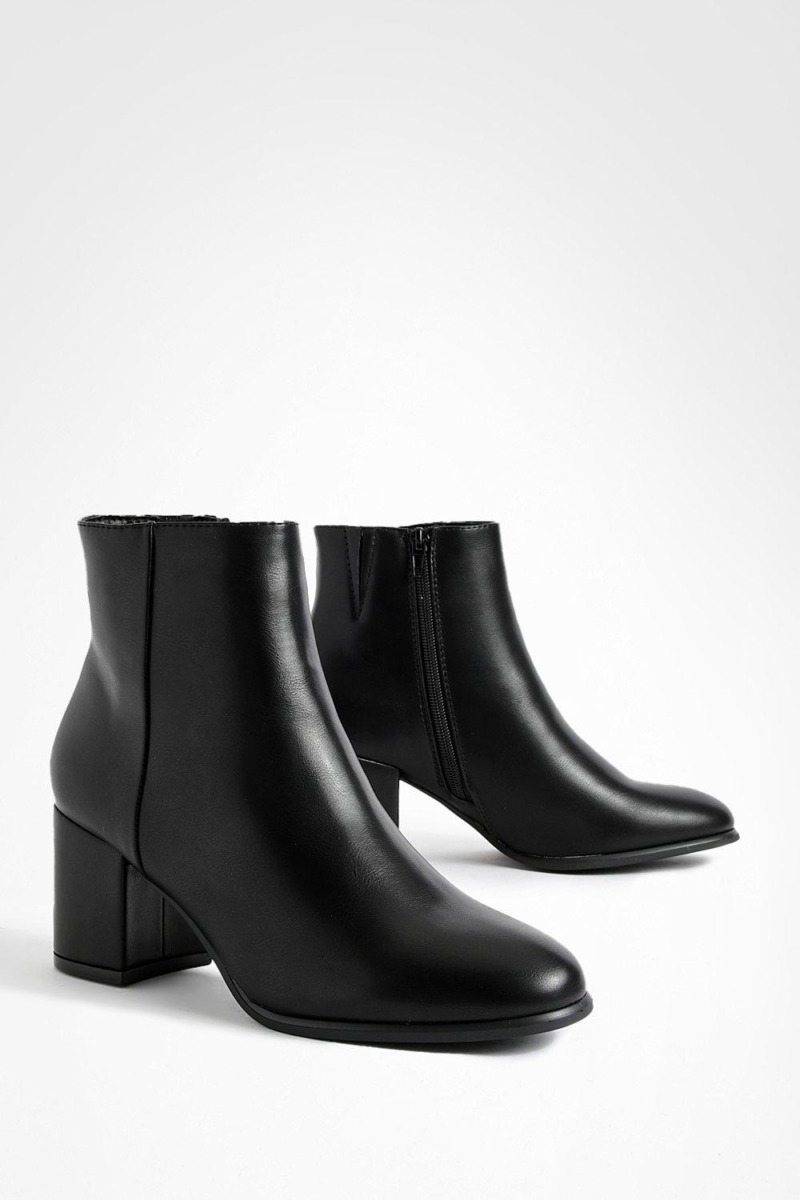 Women Ankle Boots Black by Boohoo GOOFASH