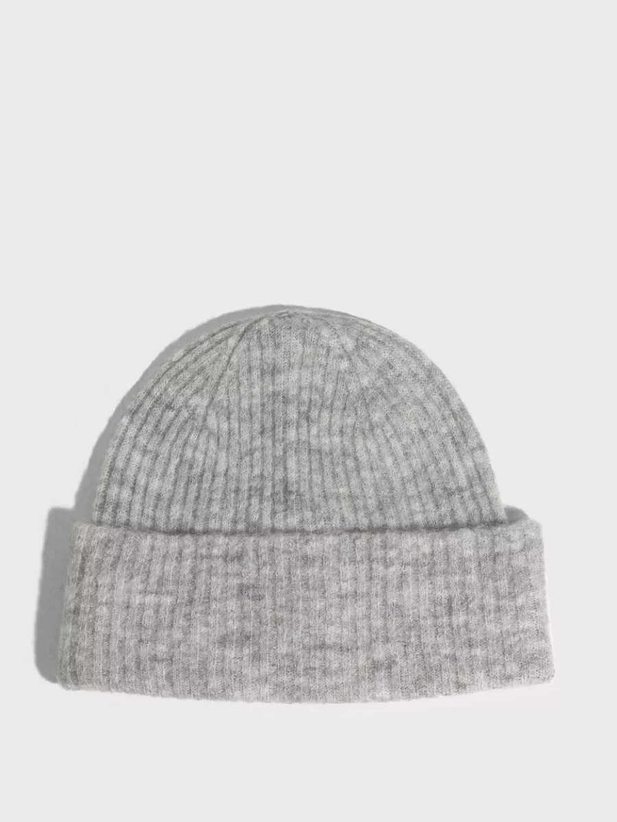 Women Beanie in Grey Nelly - Selected GOOFASH