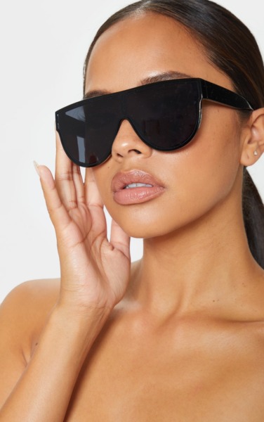 Women Black Top Sunglasses from PrettyLittleThing GOOFASH