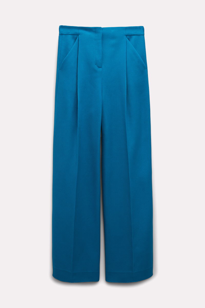 Women Blue - Trousers - Dorothee Schumacher GOOFASH