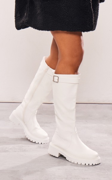 Women Boots White - PrettyLittleThing GOOFASH