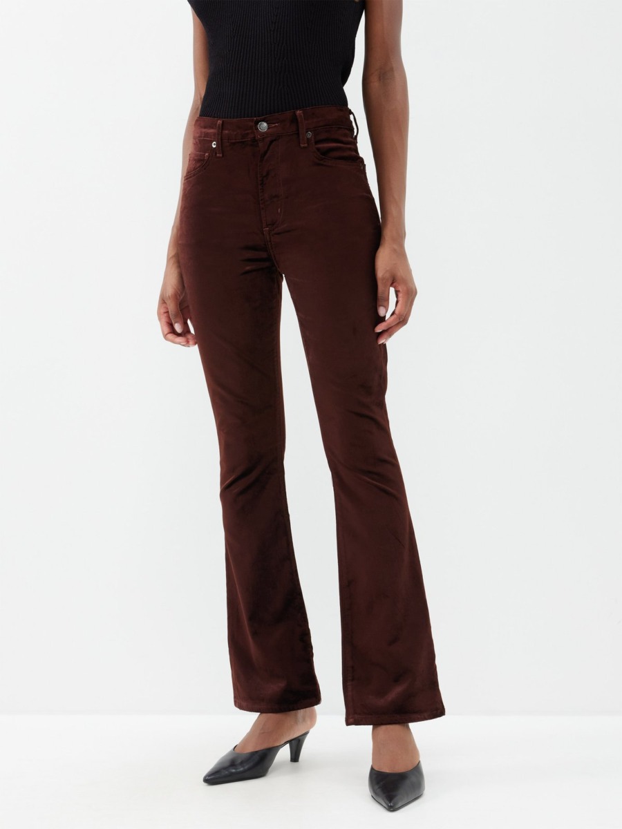 Women Brown Bootcut Trousers at Matches Fashion GOOFASH