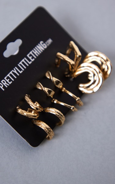 Women Earrings in Gold - PrettyLittleThing GOOFASH