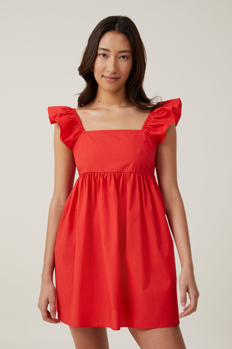 Women Mini Dress in Red from Cotton On GOOFASH