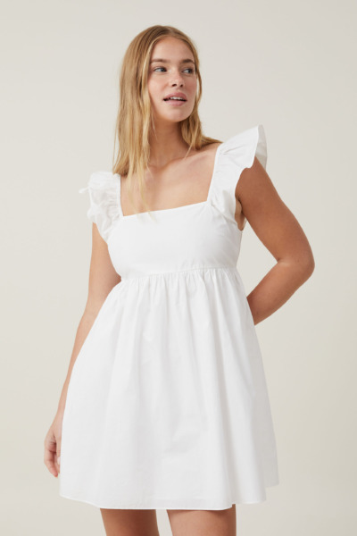 Women Mini Dress in White by Cotton On GOOFASH