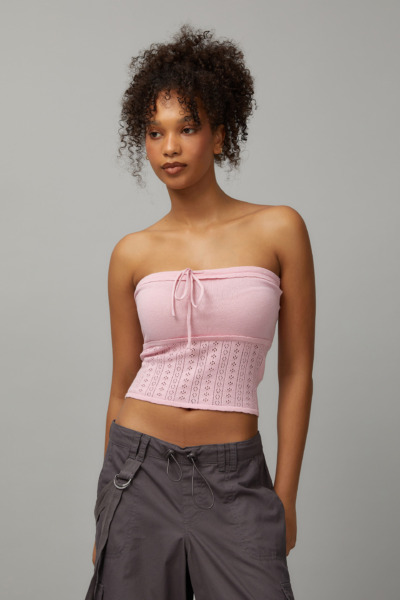 Women Pink Bandeau - Cotton On GOOFASH