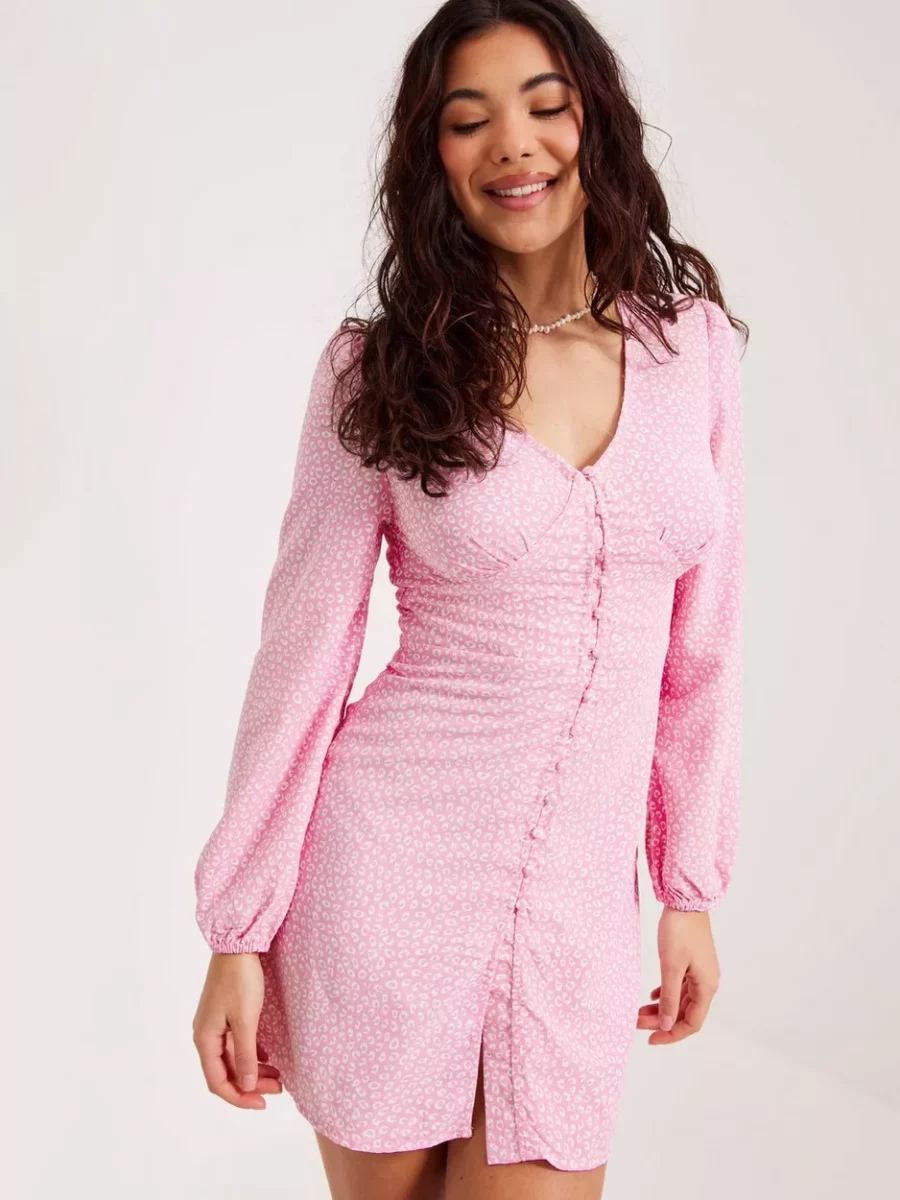Women Pink Dress by Nelly GOOFASH