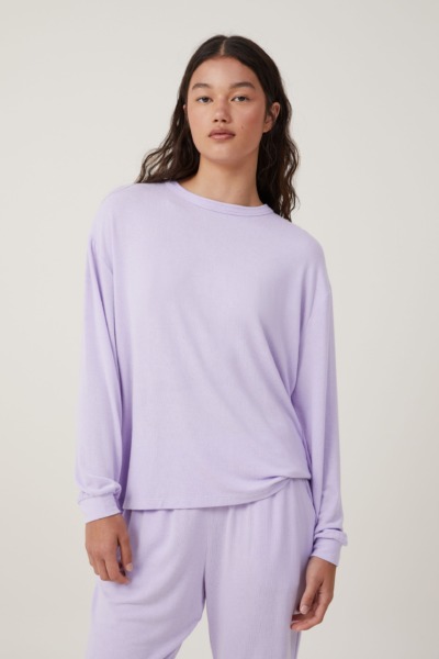 Women Purple Long Sleeve Top from Cotton On GOOFASH