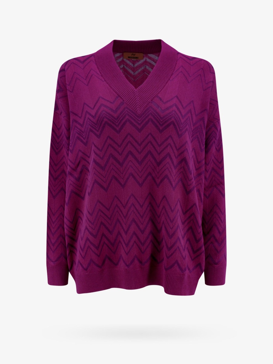 Women Sweater Purple Nugnes Missoni GOOFASH
