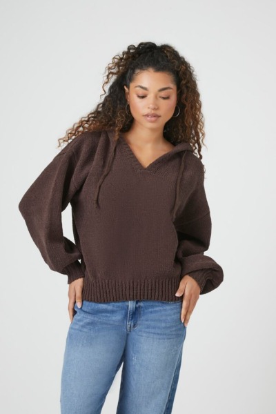 Women Sweater in Brown at Forever 21 GOOFASH