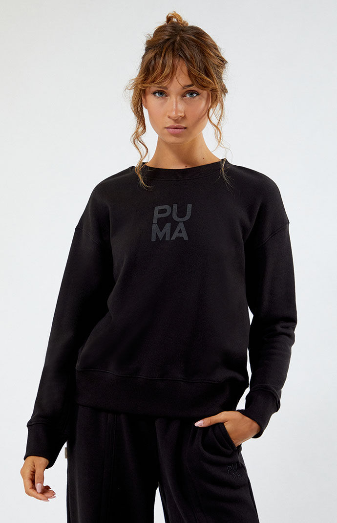 Women Sweatshirt in Black Puma Pacsun GOOFASH