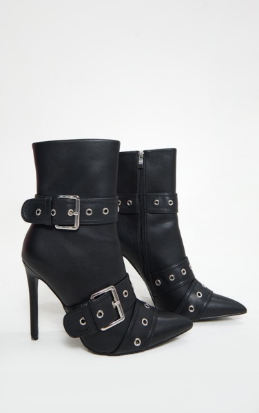 Womens Ankle Boots in Black PrettyLittleThing GOOFASH