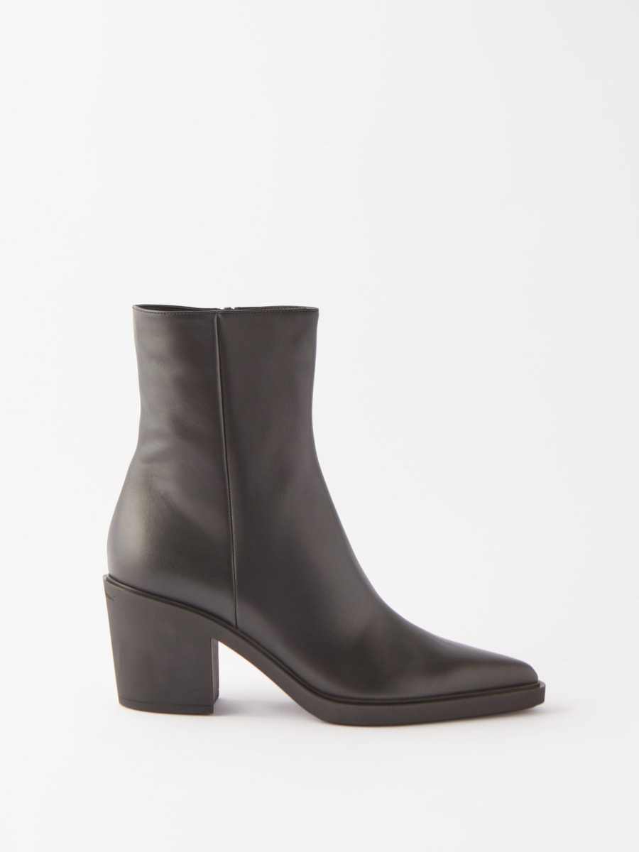 Women's Black Ankle Boots - Gianvito Rossi - Matches Fashion GOOFASH