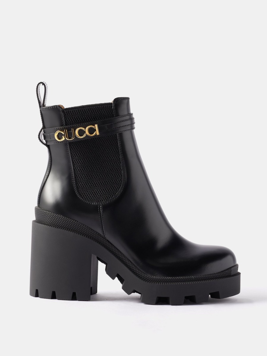 Womens Black Ankle Boots Gucci - Matches Fashion GOOFASH