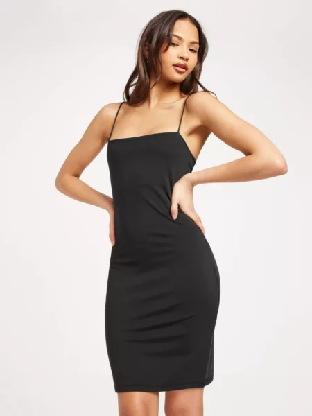 Womens Black Party Dress - Nelly GOOFASH