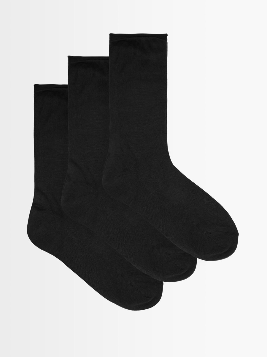 Womens Black Socks Matches Fashion GOOFASH