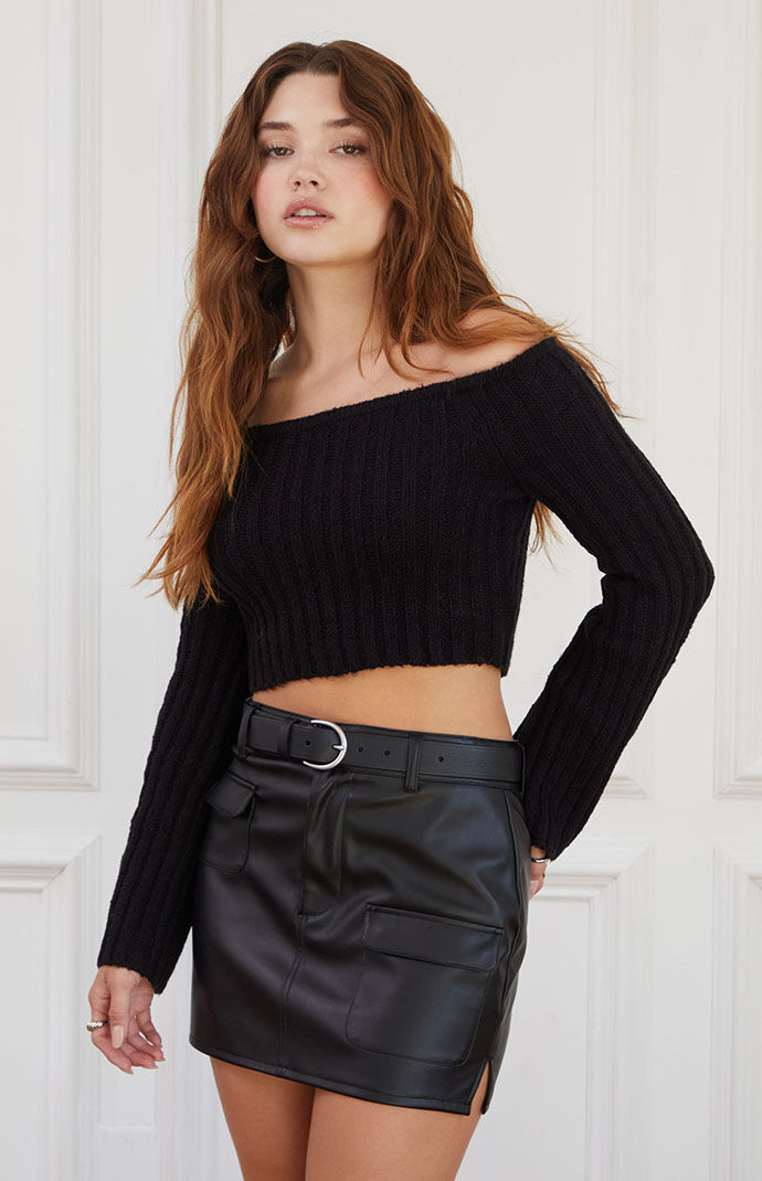 Women's Black - Sweater - Pacsun GOOFASH